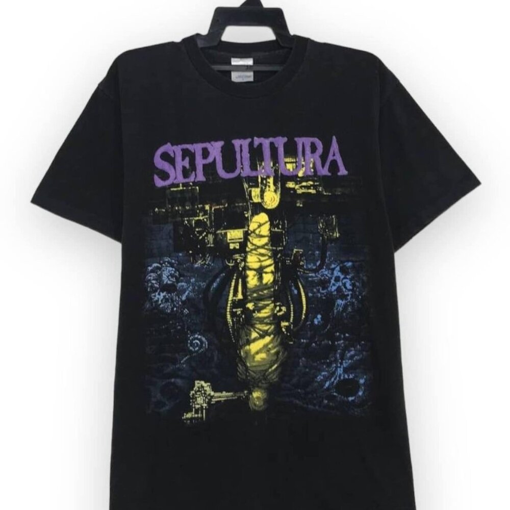 vintage 90s 1993 Sepultura Chaos AD album brazilian heavy metal rock band horror